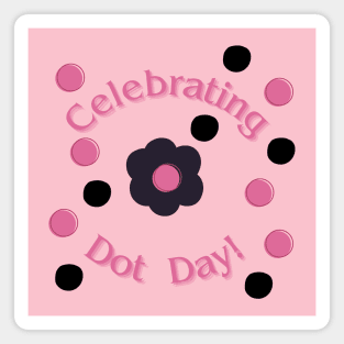 Celebrating Dot Day (flower) Magnet